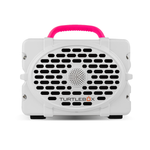 Turtlebox Original Gen 3 Rugged Portable Outdoor Speaker white with hot pink handle