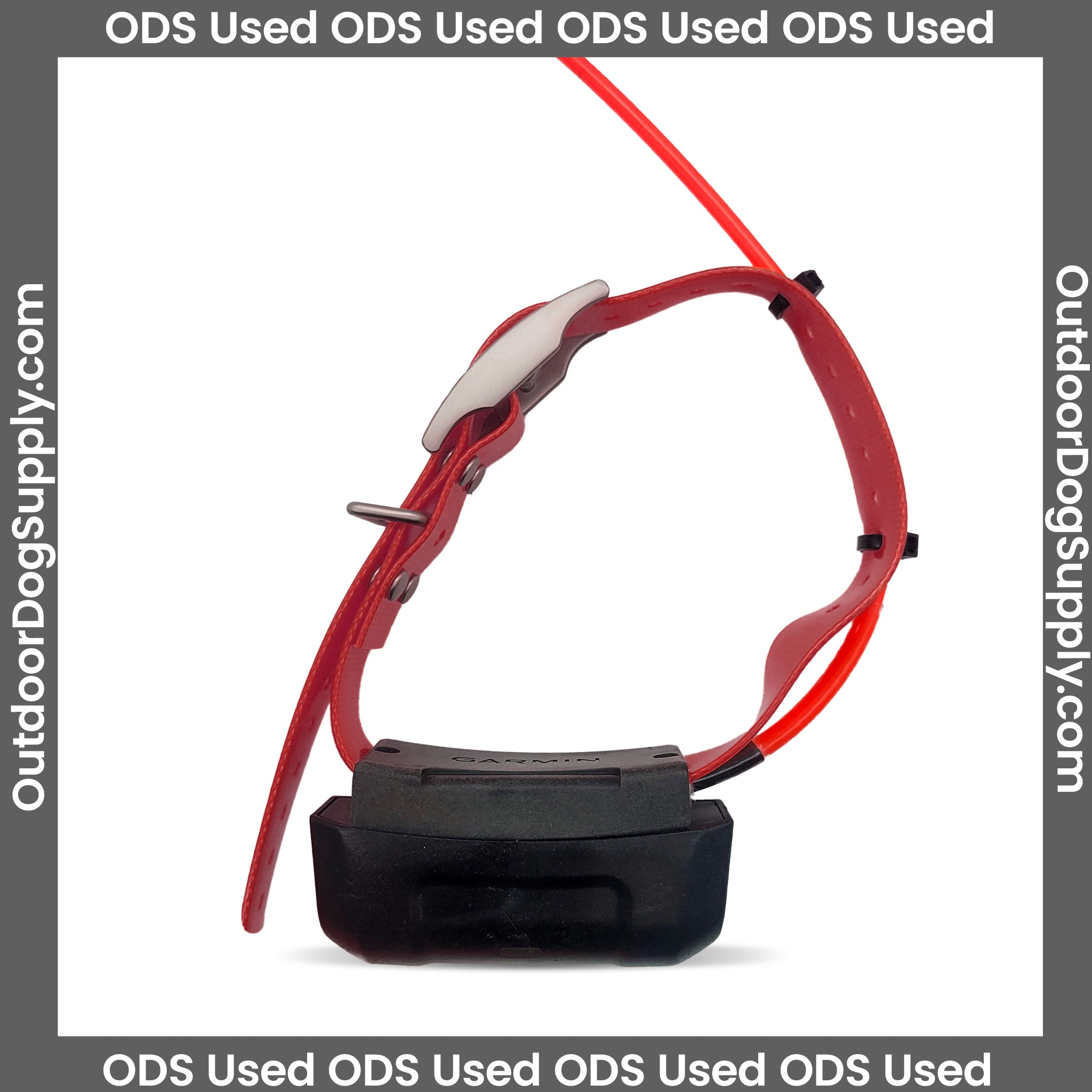 used garmin dc40 collar on red strap
