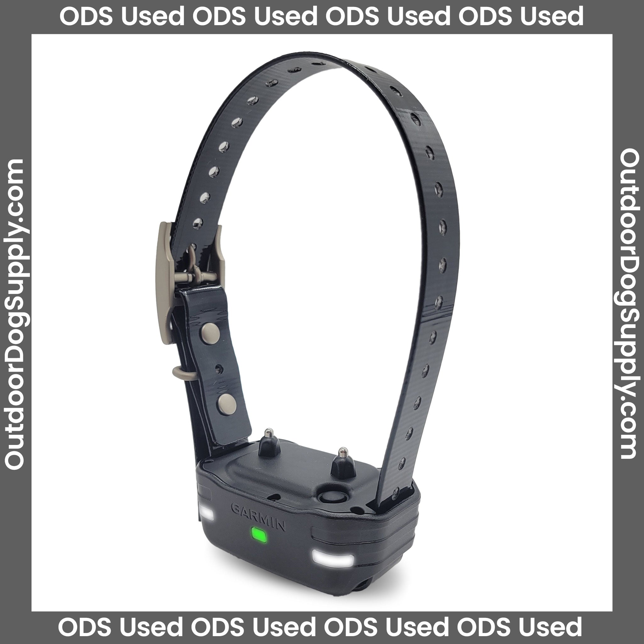 Used Garmin PT10 Collar with Basic Garmin Strap left facing